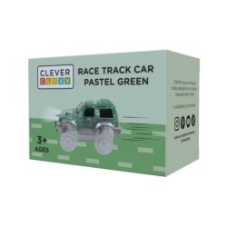 Cleverclixx - Race Track Car  Pastel Green