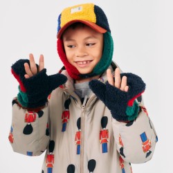 Bobo Choses - Ocieplane rękawiczki z jednym palcem Kids Color block mittens - multicolor