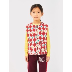 Bobo Choses - Kamizelka pikowana Kids Harlequin all over vest - red