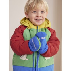 Bobo Choses - Ocieplane rękawiczki z jednym palcem Baby BC color block mittens - multicolor