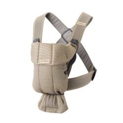 BABYBJORN MINI 3D Mesh – nosidełko, Szary Beż