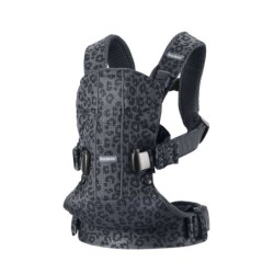 BABYBJORN ONE AIR 3D MESH  - nosidełko, Antracyt/Leopard