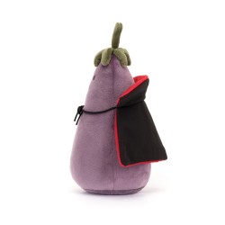 Jellycat - Przytulanka Zabawny bakłażan wampir 16cm - Halloween