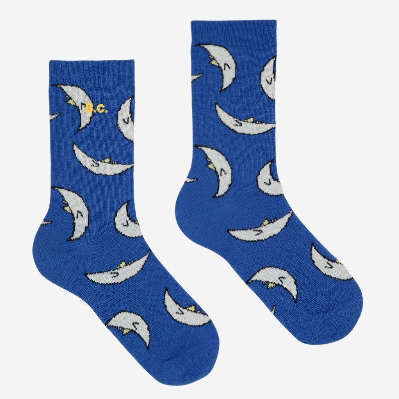 Bobo Choses - Skarpety Kids Beneath the Moon all over long socks - navy blue