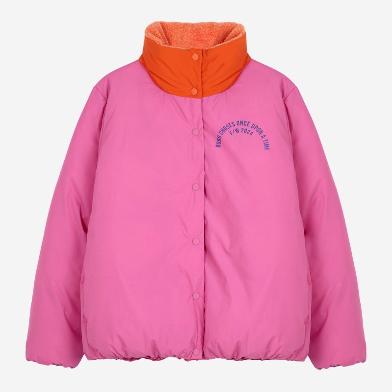 Bobo Choses - Kurtka ocieplana Bobo Circle anorak Adult - fuchsia