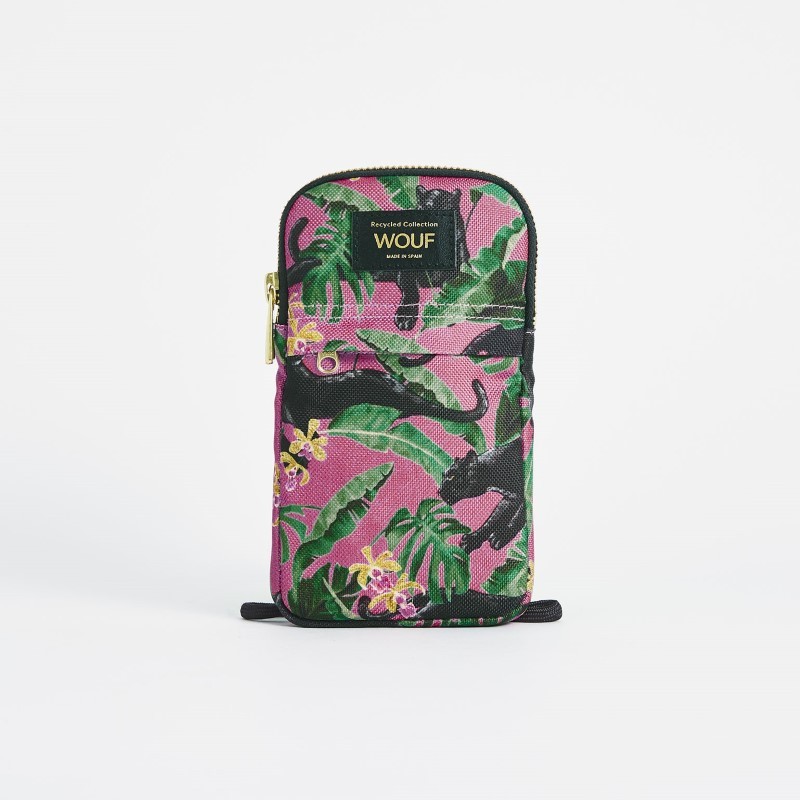 Wouf - Torebka na telefon i karty Phone Bag, Rose Yucata