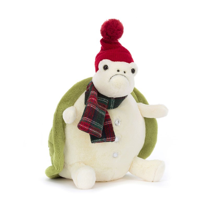 Jellycat - Przytulanka Żółw Timmy w czapce i szaliku 28cm