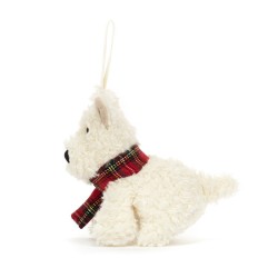 Jellycat - Miękka zawieszka Terrier kremowy 11cm