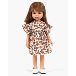 Minikane - Sukienka Daisy dla lalek Amigas 32cm - orange blossom