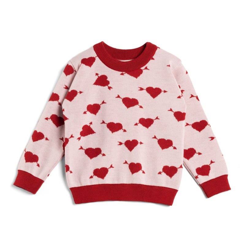 Kid Story - Sweter z wełny merino, sweet heart