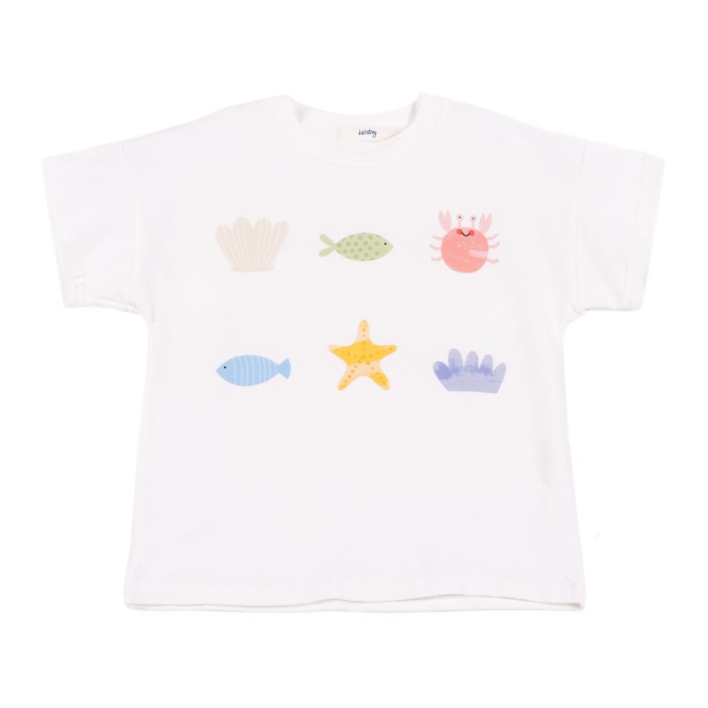 Kid Story - T-shirt z bawełny organicznej, funny world