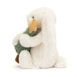 Jellycat - Przytulanka Wesoły króliczek z choinką 18cm