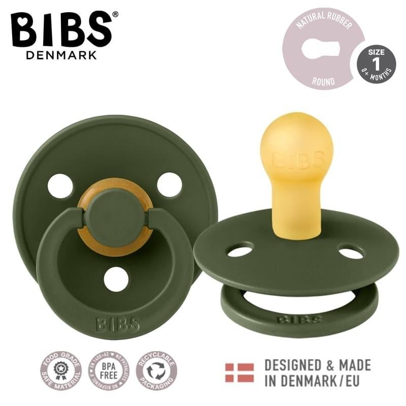 Bibs - Uspokajający smoczek kauczukowy Colour (0-6m) - green hunter