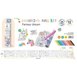 Avenir - Zestaw do kolorowania Haku Yoka Colouring Roll Kit, fantazyjny jednorożec