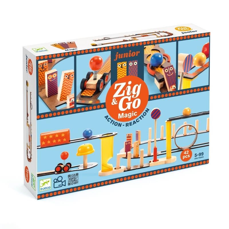 Djeco - Zestaw Zig&Go Junior, 43el. - Magia