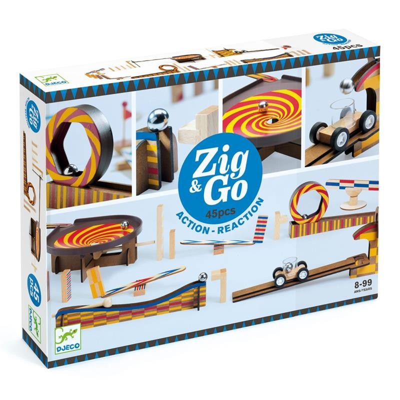 Djeco - Zestaw Zig&Go Junior, 45el.