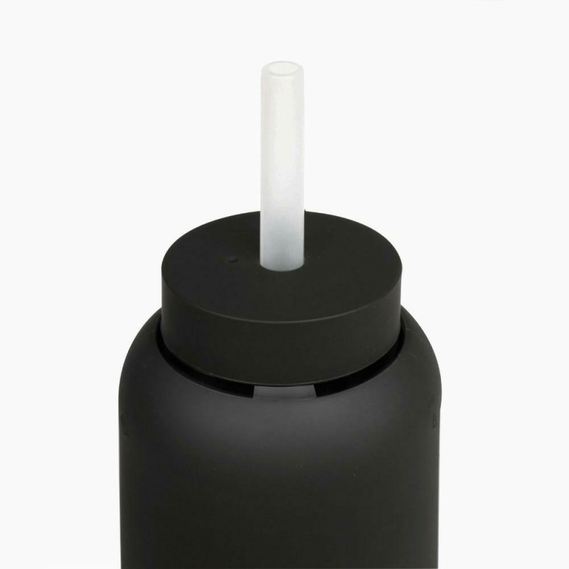 Bink - Silikonowa nasadka ze słomką do butelek Day/Mama Bottle 800ml - black