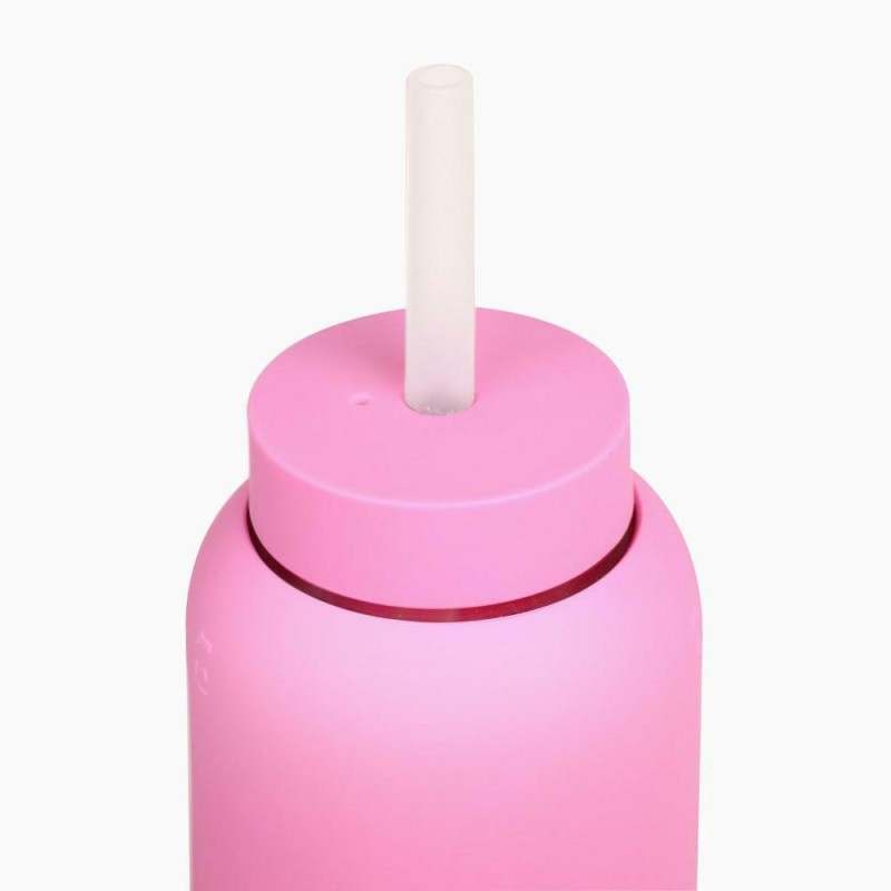 Bink - Silikonowa nasadka ze słomką do butelek Day/Mama Bottle 800ml - bubblegum