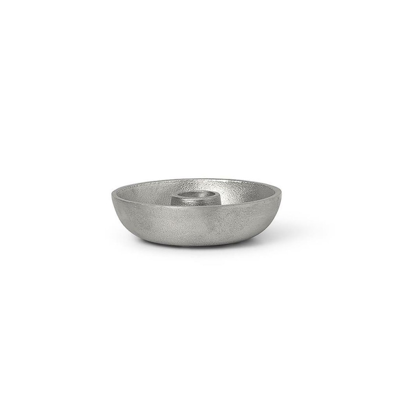 Ferm Living - Świecznik Bowl - Aluminium