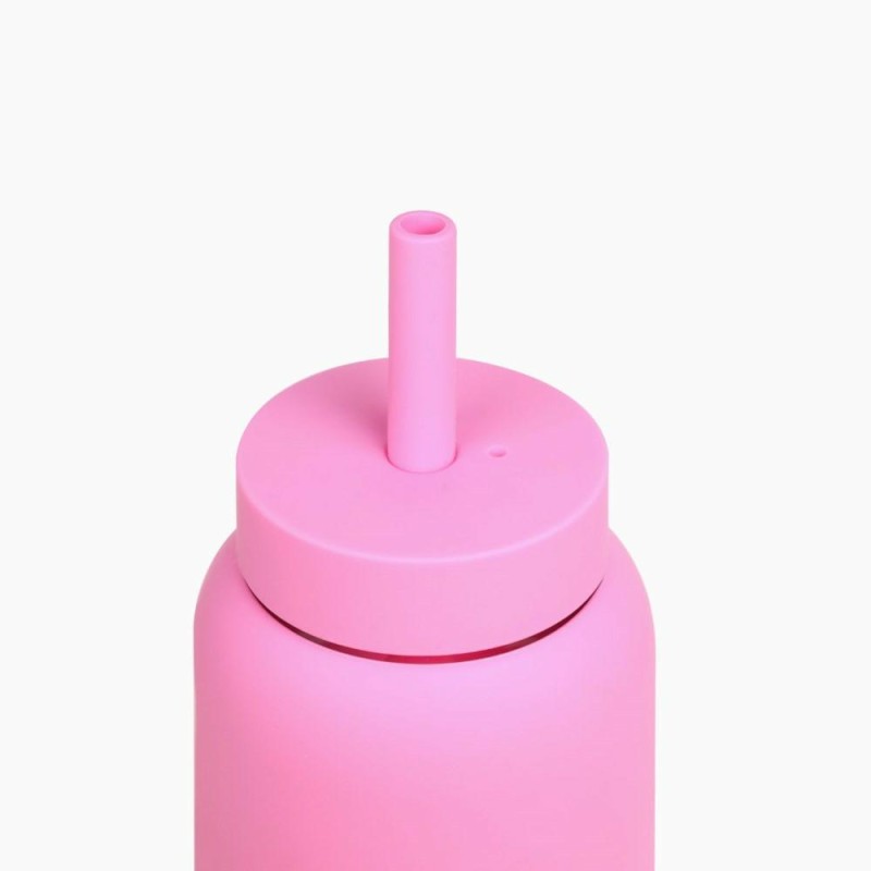 Bink - Silikonowa nasadka ze słomką do butelek Mini Bottle 500ml - bubblegum