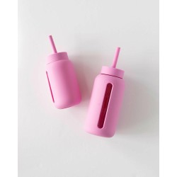 Bink - Silikonowa nasadka ze słomką do butelek Mini Bottle 500ml - bubblegum